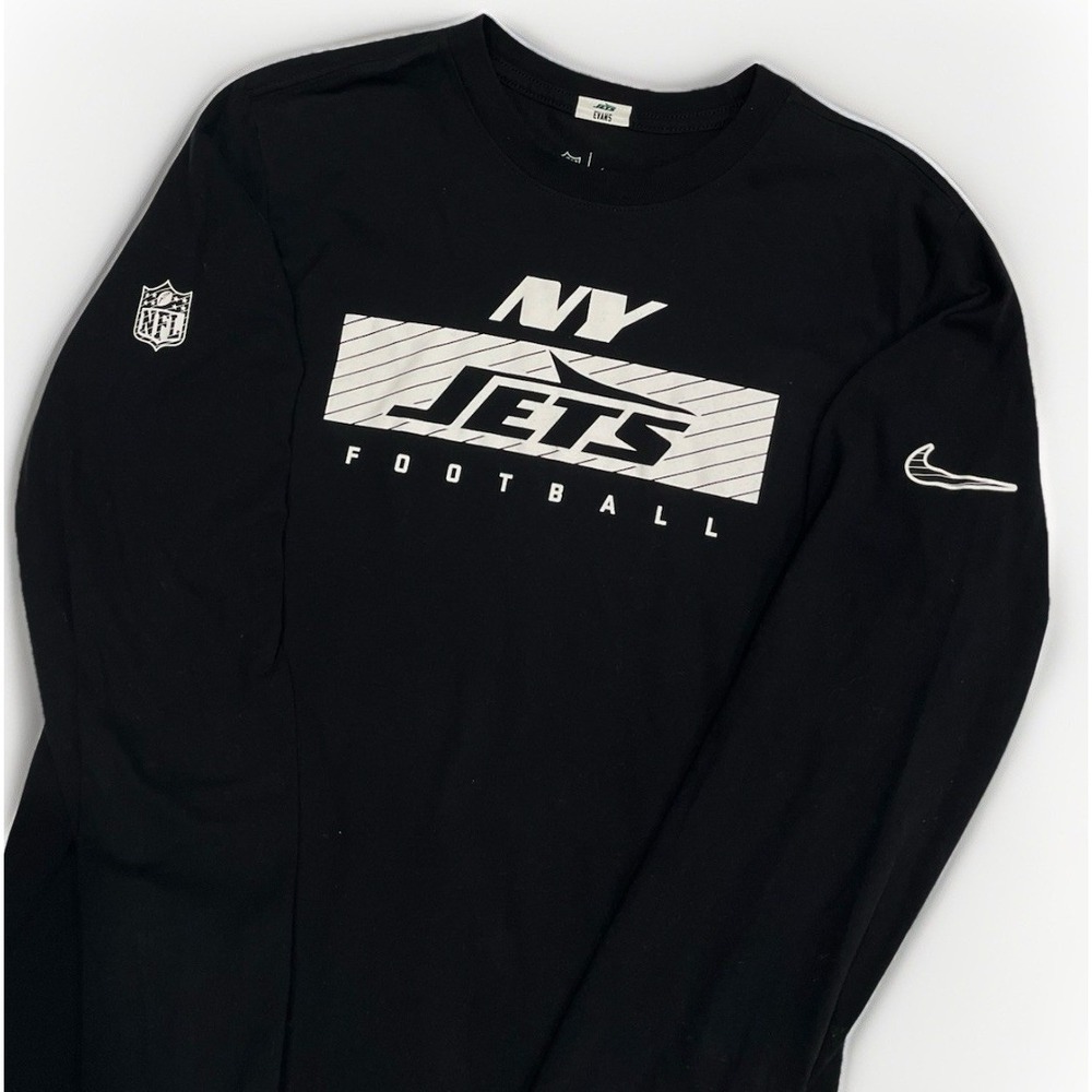 New York Jets Nike NFL On Field Dri-Fit Long Sleeve Shirt Men's Black Size Small